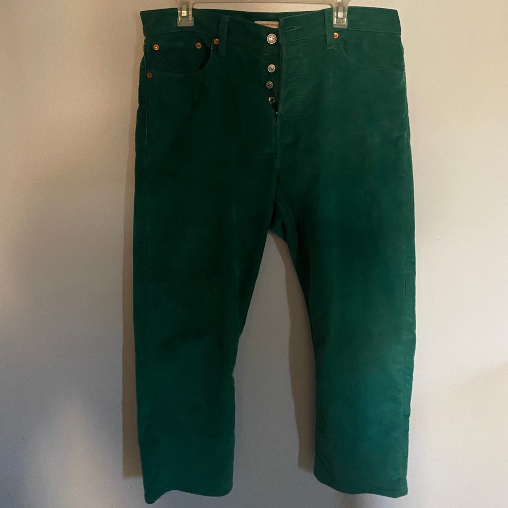 Green Levi Wedgie Straight Jeans